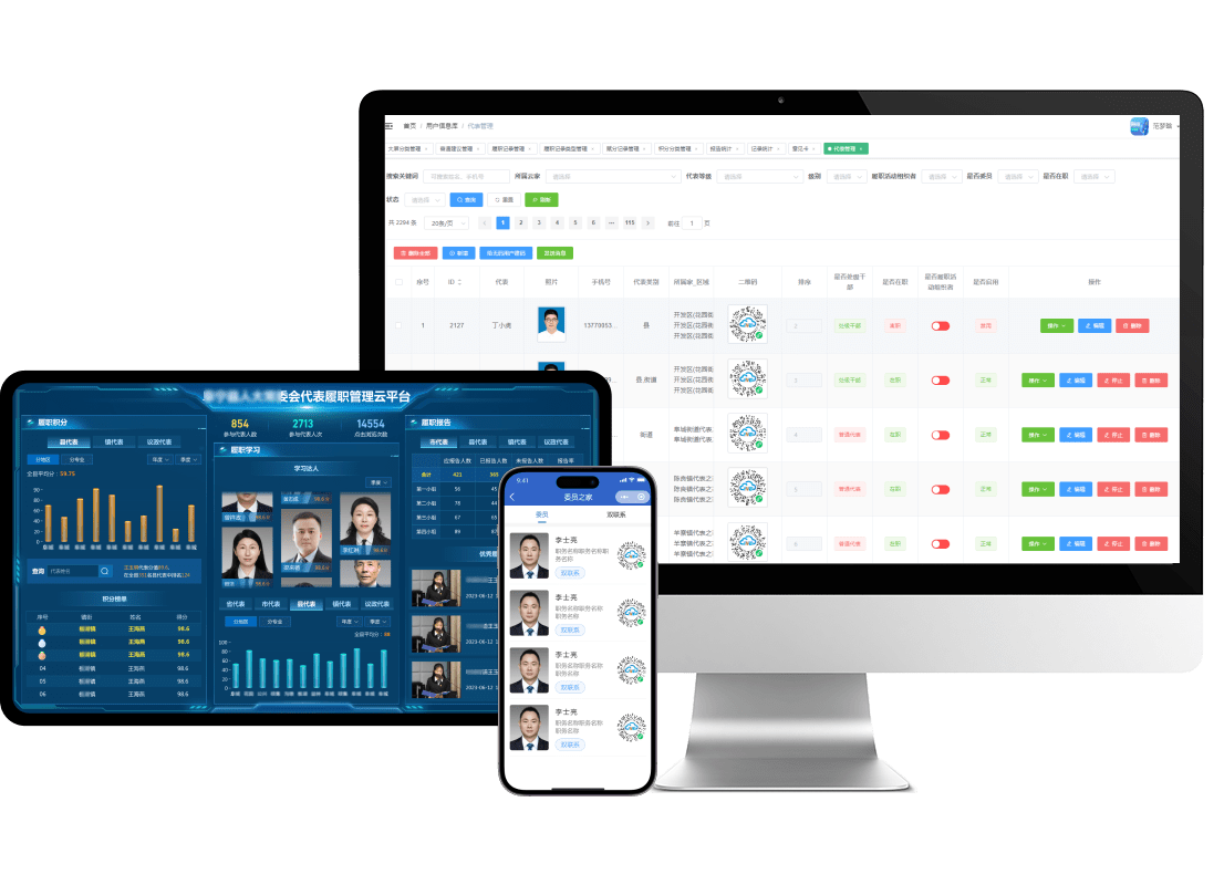 智慧人大管理系统-委员信息管理