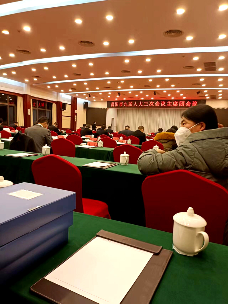 岳阳市第九届人民代表大会第三次会议大会保障现场